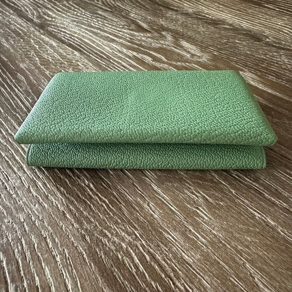 Hermes Calvi Duo Card Holder - Vert Criquet - Picture 4 of 8